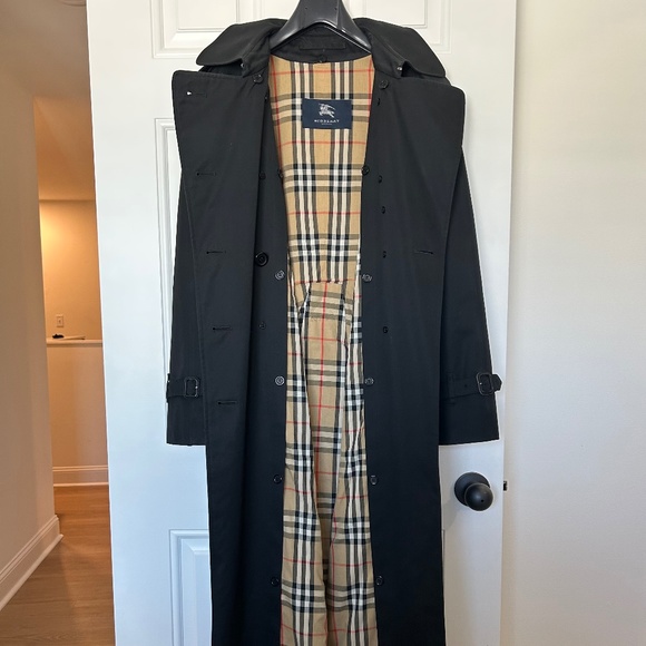 Black Burberry Trench Coat